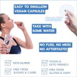 Pure L-Taurine Amino Acid for Energy, 120 Capsules