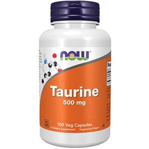 Now Foods Taurine 500mg Vegan Capsules, 100 Count