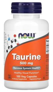 Now Foods Taurine 500mg for Heart and Nerve Health