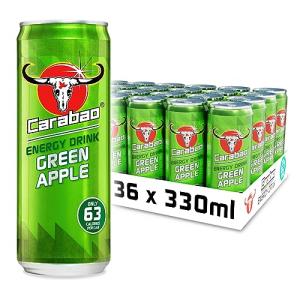 Carabao Green Apple Energy Drink, 36 Cans