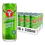 Carabao Green Apple Energy Drink, 36 Cans