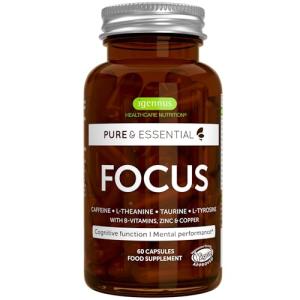 Focus Nootropic Brain Supplement for Concentration, 60 Capsules