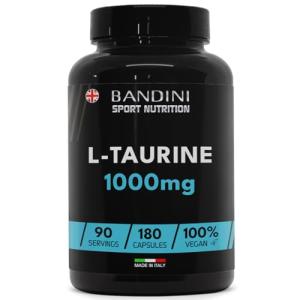 Bandini L-Taurine 1000mg Vegan Capsules - 180 Count