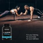 Bandini L-Taurine 1000mg Vegan Capsules - 180 Count