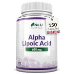 Alpha Lipoic Acid 650mg Vegan Capsules - 150 Count
