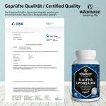 High Strength Alpha Lipoic Acid - 60 Vegan Caps