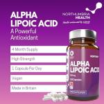 Alpha Lipoic Acid 650mg Vegan Capsules, 120 Count