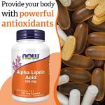 Now Foods Alpha-Lipoic Acid 100mg, 120 Vegan Capsules