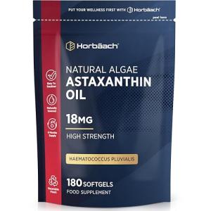 High Strength Astaxanthin 18mg Softgels - 180 Count