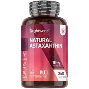 Natural Vegan Astaxanthin 18mg - 240 Softgels