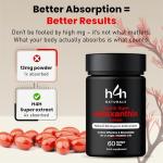 Super Pure Organic Astaxanthin Extract - 60 Capsules