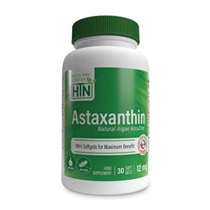 Organic Astaxanthin 12mg Softgels - Non-GMO 30ct