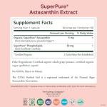 SuperPure Organic Astaxanthin Antioxidant Supplement - 60 Capsules