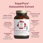 SuperPure Organic Astaxanthin Antioxidant Supplement - 60 Capsules