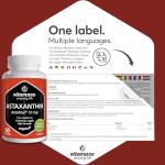Astaxanthin AstaReal 10mg with Vitamin E - Vegan 60 Capsules