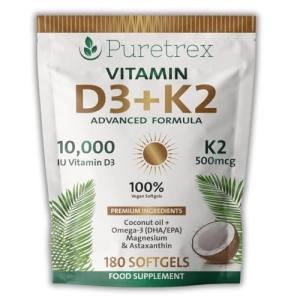 Vitamin D3 + K2 Softgels for Immune Support