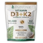 Vitamin D3 + K2 Softgels for Immune Support