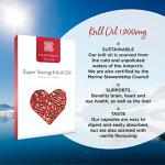 Healthspan 1200mg Krill Oil Capsules, Vanilla Flavor