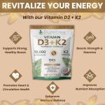 Vitamin D3 + K2 Softgels for Immune Support