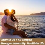 Vitamin D3 + K2 Softgels for Immune Support