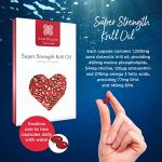 Healthspan 1200mg Krill Oil Capsules, Vanilla Flavor