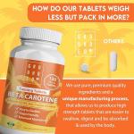 Grounded Beta Carotene Tanning Tablets - 120 Count