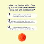 Beta Carotene Gummies for Tanning - Sugar Free