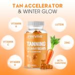 Revive Vegan Tanning Gummies with Beta Carotene