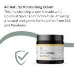 Natural Antibacterial Cream with Colloidal Silver 100g