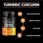 Organic Turmeric Curcumin with Black Pepper Capsules