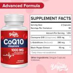 CoQ10 with L-Glutathione 1000mg Capsules