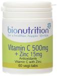 Bio Nutrition Vitamin C 500mg + Zinc 15mg Vegi-Tabs