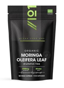 Organic Moringa 2100mg Vegan Capsules - 180 Count
