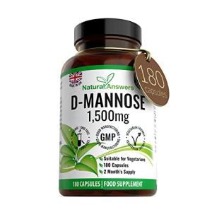 D-Mannose 1500mg - Max Strength Vegetarian Capsules