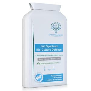 High Strength Probiotic Capsules with FOS - 120 Count