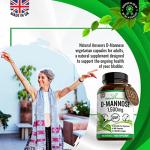 D-Mannose 1500mg - Max Strength Vegetarian Capsules