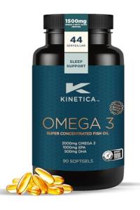 Kinetica Sports Omega-3 Fish Oil 1500mg – 90 Capsules
