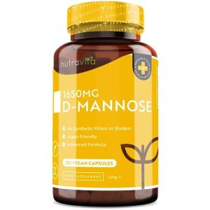 High Strength D-Mannose 1650mg Vegan Capsules