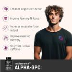 Alpha GPC 600mg - Pure Brain Support Supplement