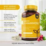High Strength D-Mannose 1650mg Vegan Capsules
