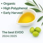 Organic High Polyphenol Extra Virgin Olive Oil 500ml