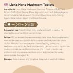Lion's Mane Supplement 2000mg - 365 Vegan Tablets