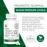 Grape Seed Extract Capsules for Blood Flow Support