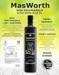 MasWorth Extra Virgin Olive Oil - 750ml bottle