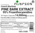 Nutrics 14000mg Maritime Pine Bark Extract Capsules