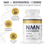 NMN & Resveratrol Anti-Aging Supplement, 60 Capsules