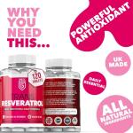 Trans Resveratrol Antioxidant Supplement – 120 Tablets