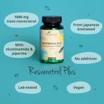 Vegavero Trans Resveratrol 1000 mg - Vegan Anti-Aging