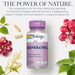 Solaray High Strength Resveratrol Vegan Capsules 60 Count