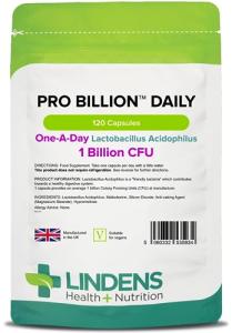 Lindens Pro Billion Daily Acidophilus - 120 Capsules